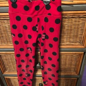 Lula roe Minnie Mouse leggings